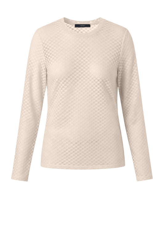 LUXZUZ // ONE TWO Segberg Lace T-shirt T-Shirt 741 Ecru