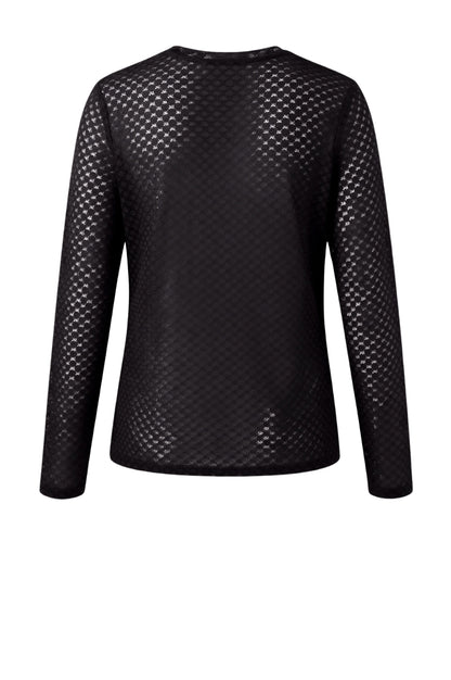 LUXZUZ // ONE TWO Segberg Lace T-shirt T-Shirt 999 Black