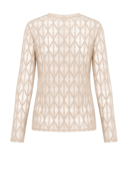 LUXZUZ // ONE TWO Segberg Lace T-shirt T-Shirt 741 Ecru