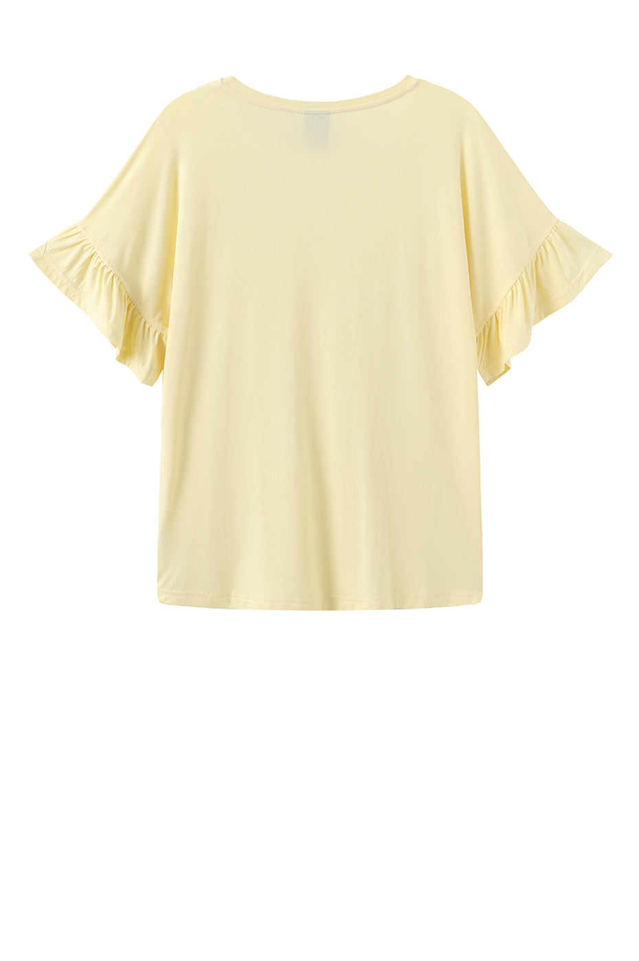 LUXZUZ // ONE TWO Seija T-shirt T-Shirt 129 Pastel Yellow