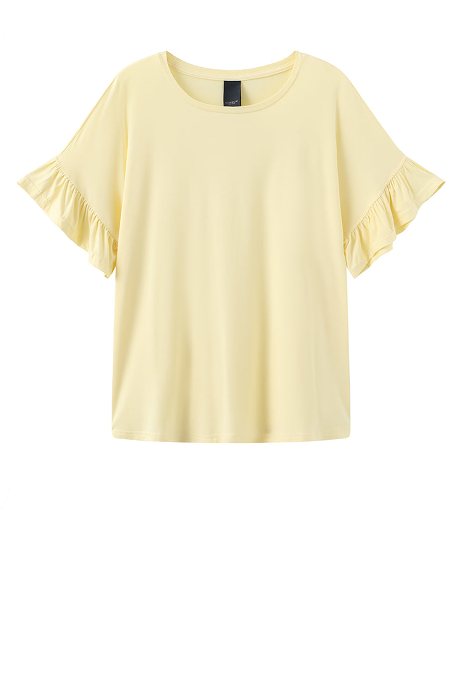 LUXZUZ // ONE TWO Seija T-shirt T-Shirt 129 Pastel Yellow