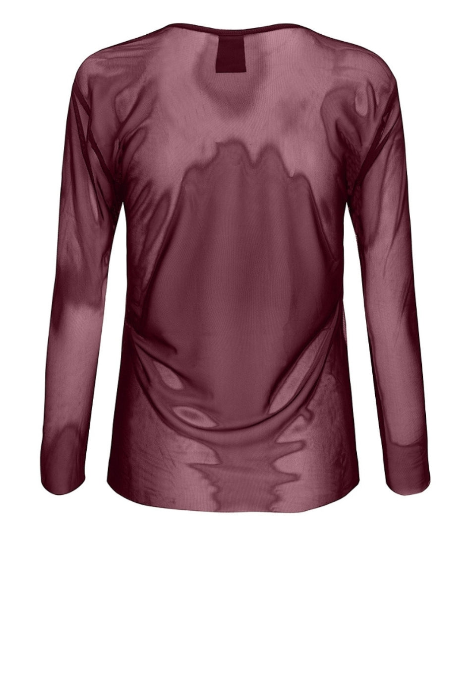 LUXZUZ // ONE TWO Sigborg Mesh T Shirt T-Shirt 443 Burgundy