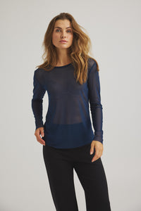 Sigborg Mesh T Shirt - Navy Blue