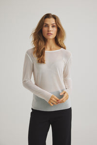 Sigborg Mesh T Shirt - Cream