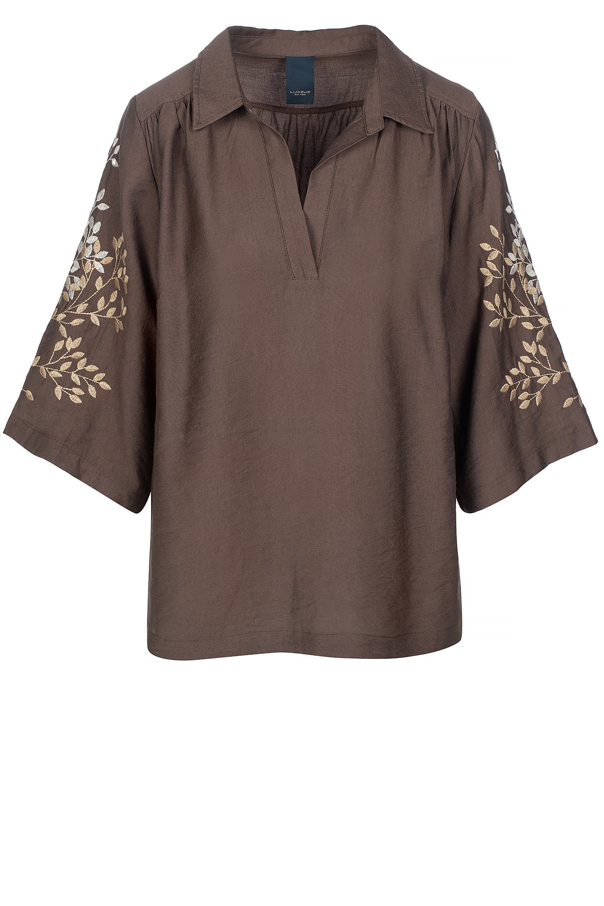 LUXZUZ // ONE TWO Siwa Blouse Blouse 788 Chocolate Chip