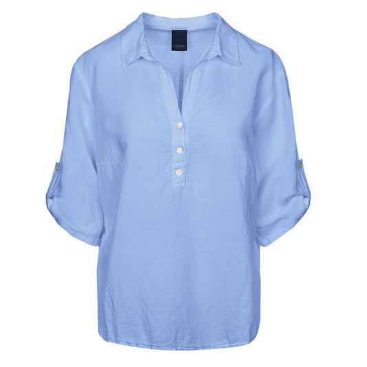 LUXZUZ // ONE TWO Siwaia Blouse Blouse 510 Chambray Blue