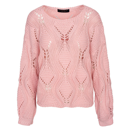 LUXZUZ // ONE TWO Snerle Knit Knit 314 Rose Shadow