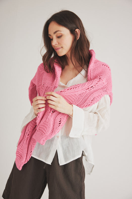 LUXZUZ // ONE TWO Snerle Knit Knit 331 Geranium Pink