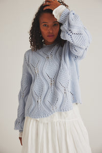 Snerle Knit - Chambray Blue