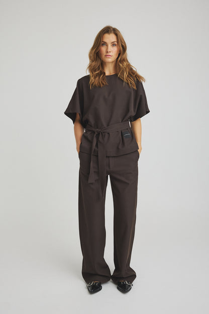LUXZUZ // ONE TWO Thalia Pant Pant 799 Choco Lux