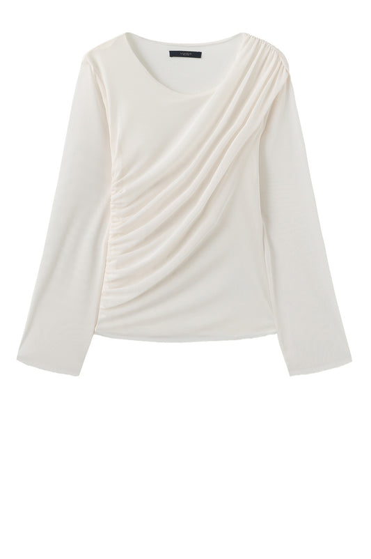 LUXZUZ // ONE TWO Thora T-Shirt T-Shirt 708 White Sand