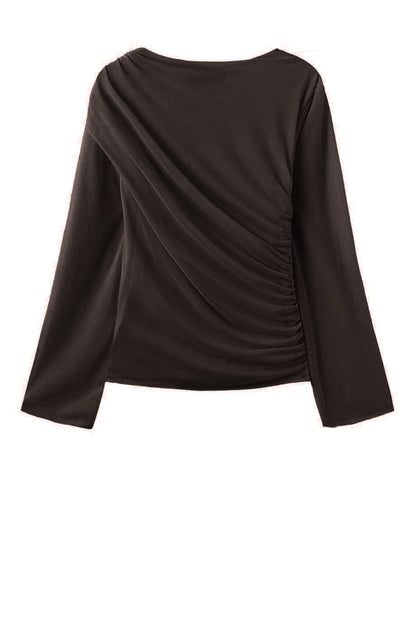 LUXZUZ // ONE TWO Thora T-Shirt T-Shirt 799 Choco Lux
