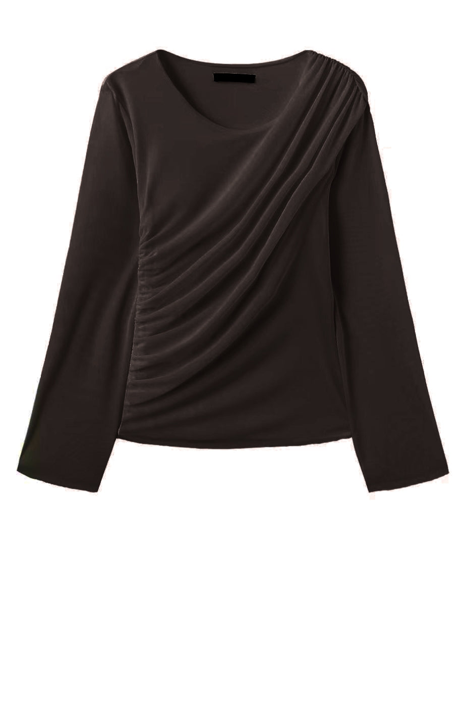 LUXZUZ // ONE TWO Thora T-Shirt T-Shirt 799 Choco Lux