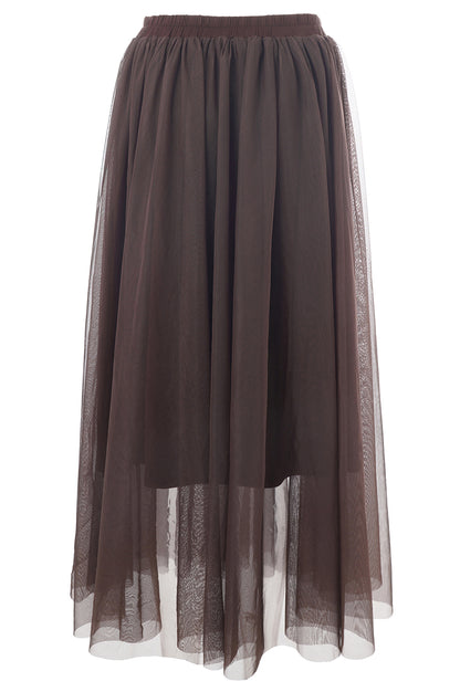 LUXZUZ // ONE TWO Tullia Skirt Skirt 795 Coffee Bean