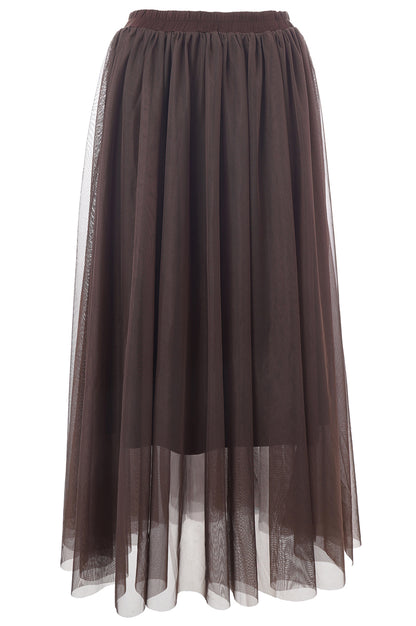 LUXZUZ // ONE TWO Tullia Skirt Skirt 795 Coffee Bean