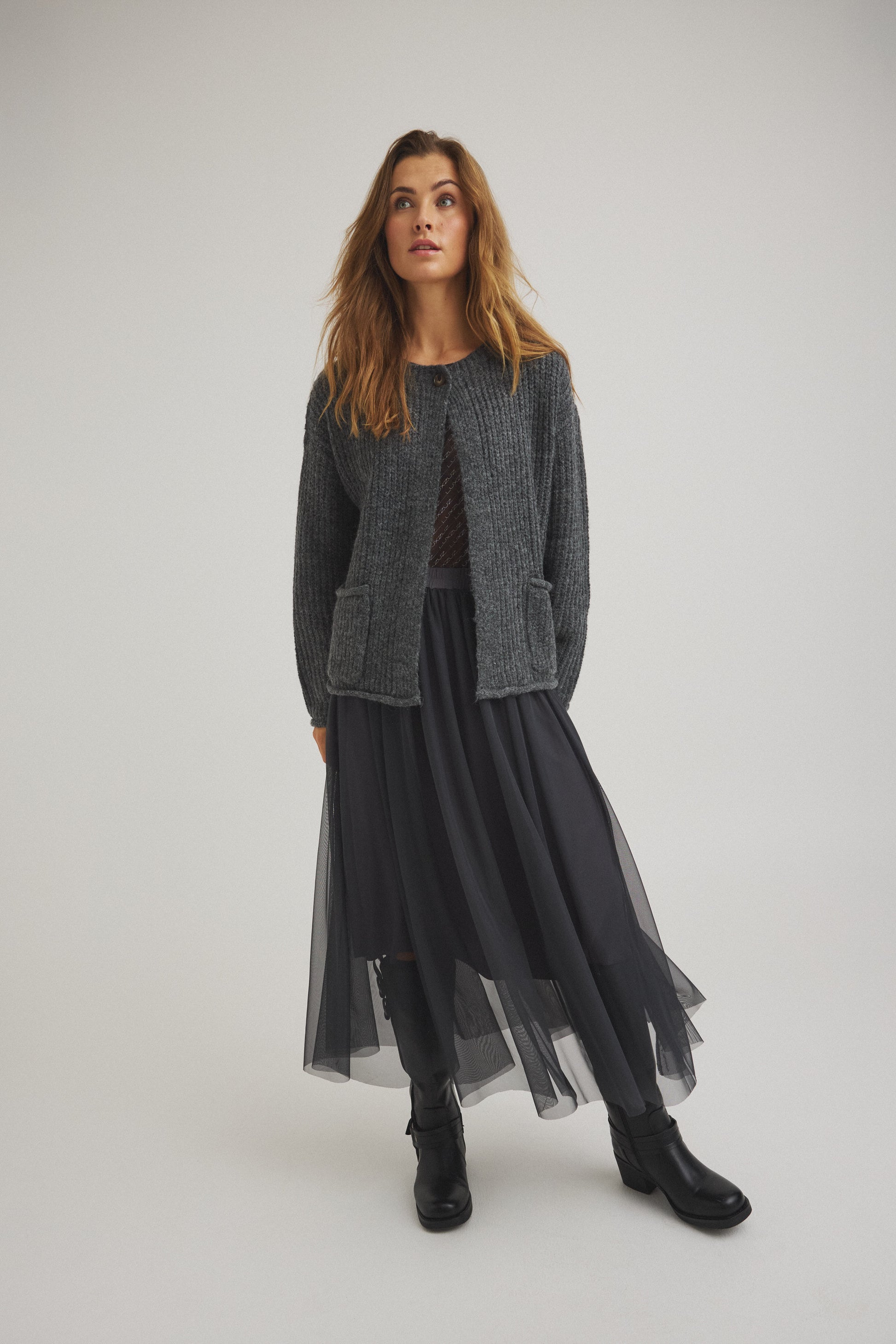 LUXZUZ // ONE TWO Tullia Skirt Skirt 835 India Ink