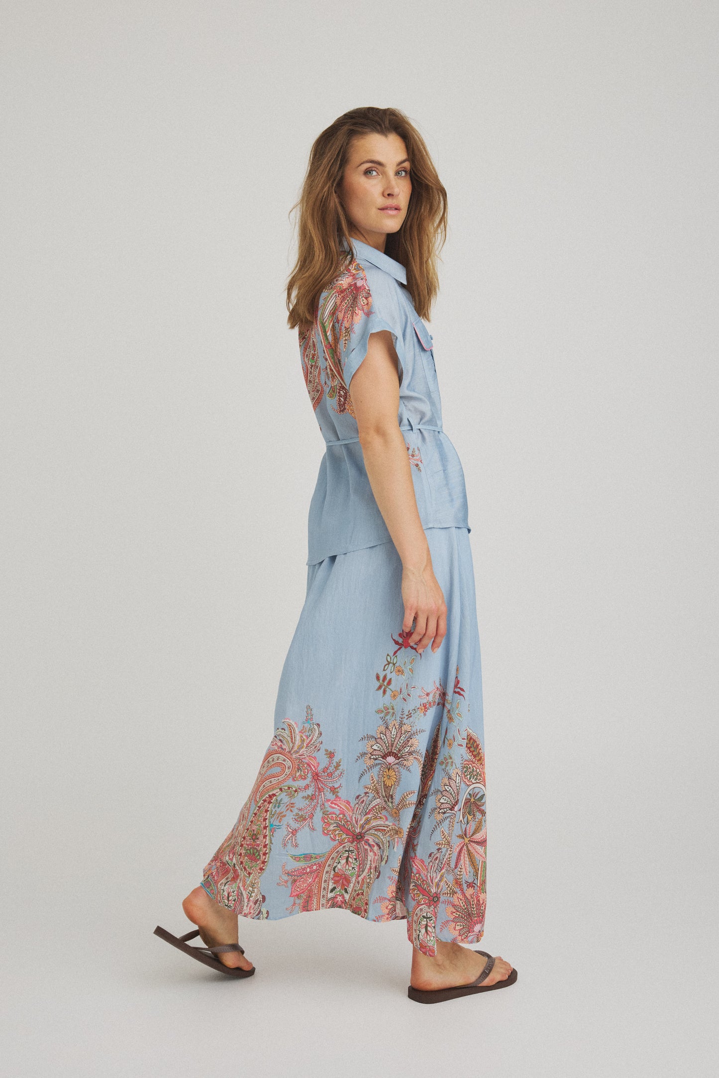 LUXZUZ // ONE TWO Vagna Skirt Skirt Faded Blue 5019