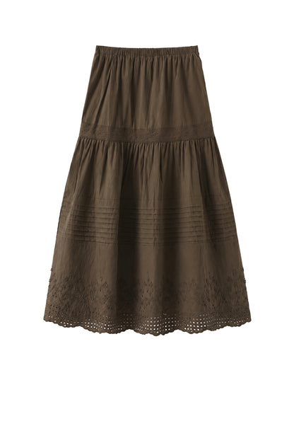 LUXZUZ // ONE TWO Vaike Skirt Skirt Army Green 6330