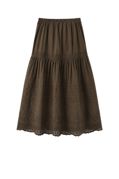LUXZUZ // ONE TWO Vaike Skirt Skirt Army Green 6330