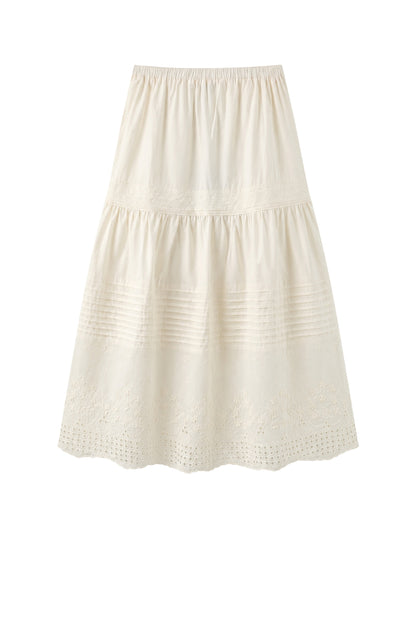 LUXZUZ // ONE TWO Vaike Skirt Skirt Off White 7038