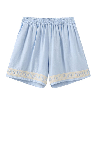 LUXZUZ // ONE TWO Valeria Shorts Shorts Light Blue 5010