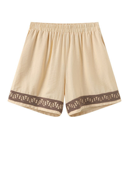 LUXZUZ // ONE TWO Valeria Shorts Shorts Soft Yellow 1029