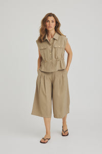 Valgerd Shorts - Taupe