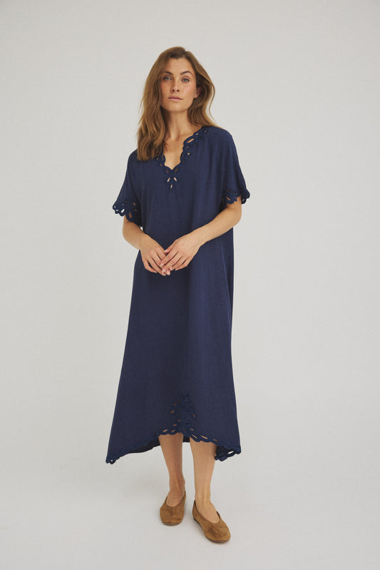LUXZUZ // ONE TWO Vanessa Dress Dress Dark Blue 5077