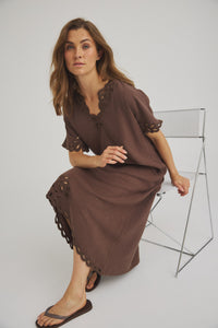 Vanessa Dress - Dark Brown