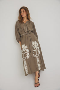 Varinka Dress - Army Green