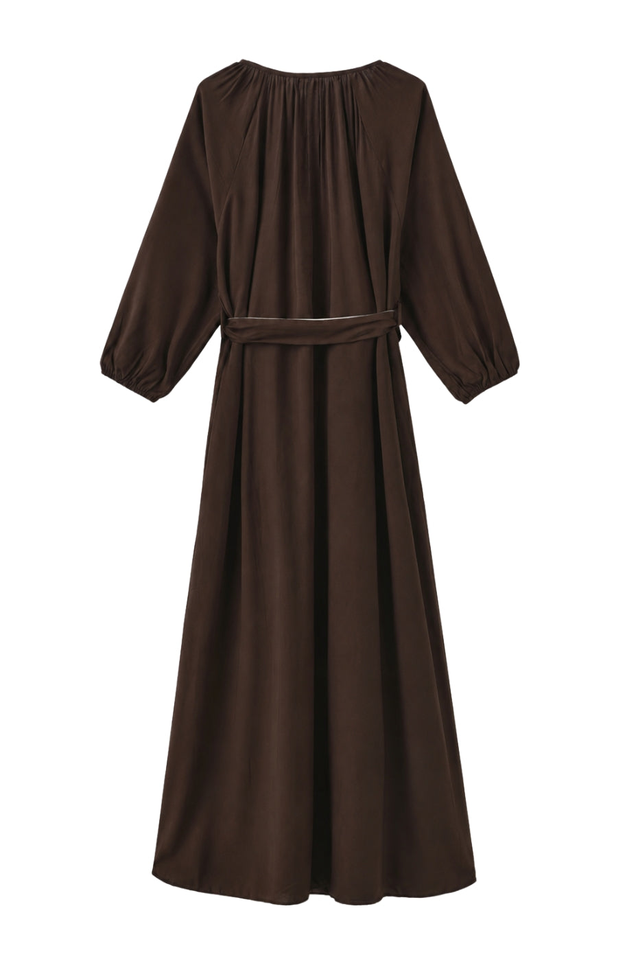 LUXZUZ // ONE TWO Varinka Dress Dress Dark Brown 7090