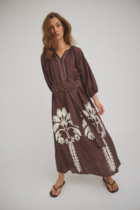 Varinka Dress - Dark Brown