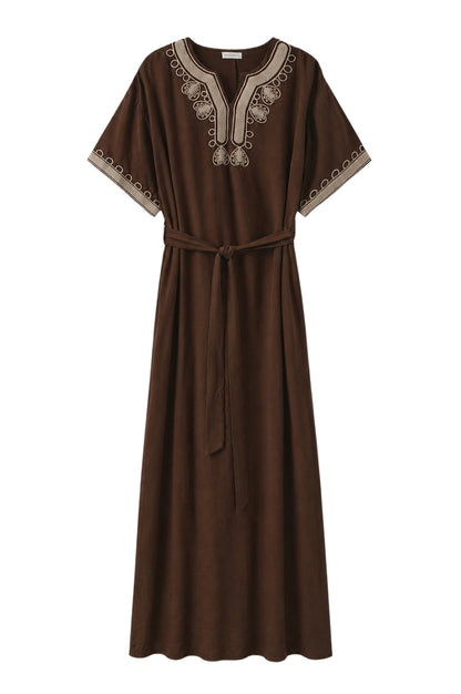 LUXZUZ // ONE TWO Vava Dress Dress Dark Brown 7090
