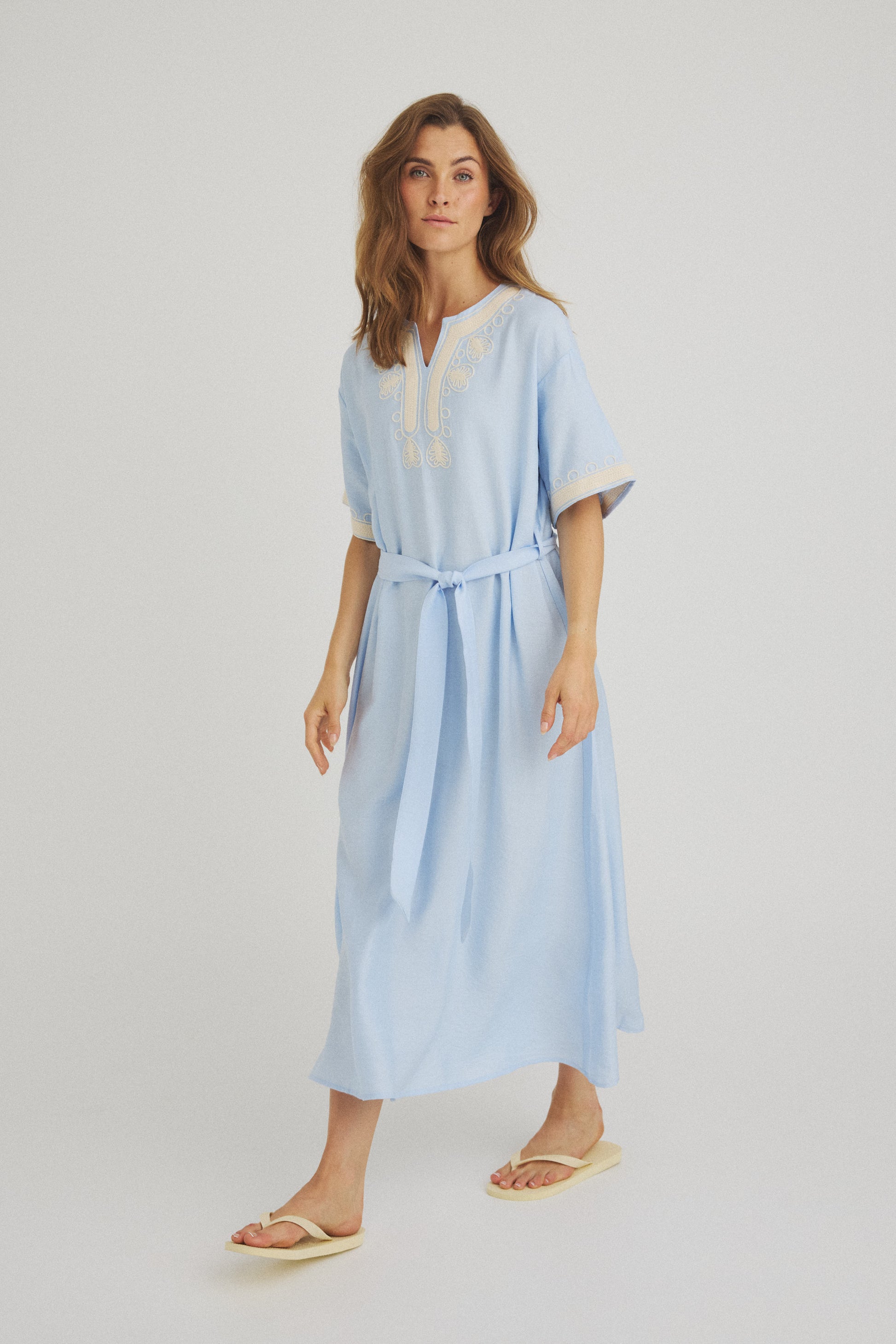 LUXZUZ // ONE TWO Vava Dress Dress Light Blue 5010