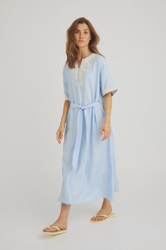 LUXZUZ // ONE TWO Vava Dress Dress Light Blue 5010