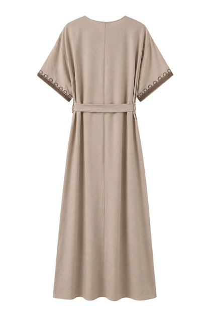 LUXZUZ // ONE TWO Vava Dress Dress Taupe 7012