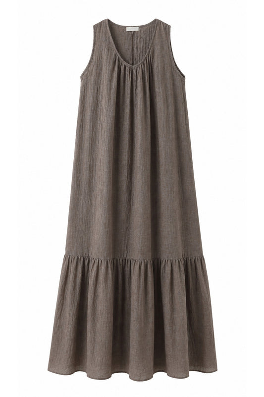 LUXZUZ // ONE TWO Veinta Dress Dress Dark Taupe 7300