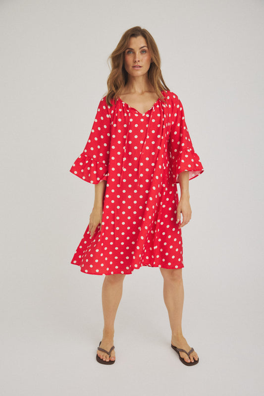 LUXZUZ // ONE TWO Venetia Dress Dress Red 3049