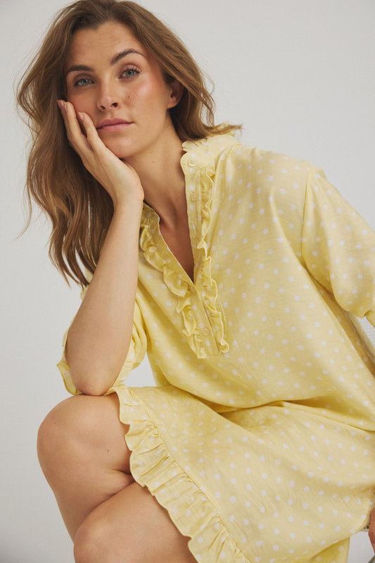 LUXZUZ // ONE TWO Verdo Dress Dress Soft Yellow 1029
