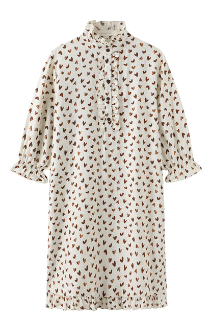 LUXZUZ // ONE TWO Verharto Dress Dress Dark Brown 7090
