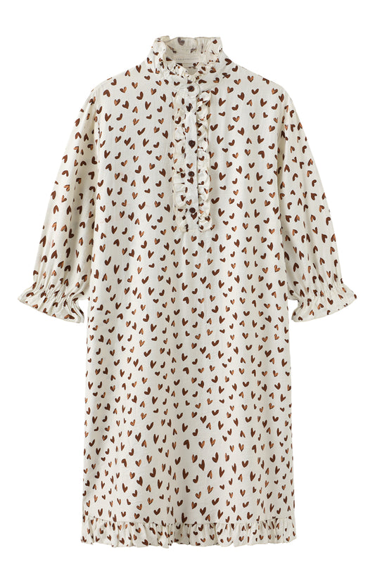 LUXZUZ // ONE TWO Verharto Dress Dress Dark Brown 7090