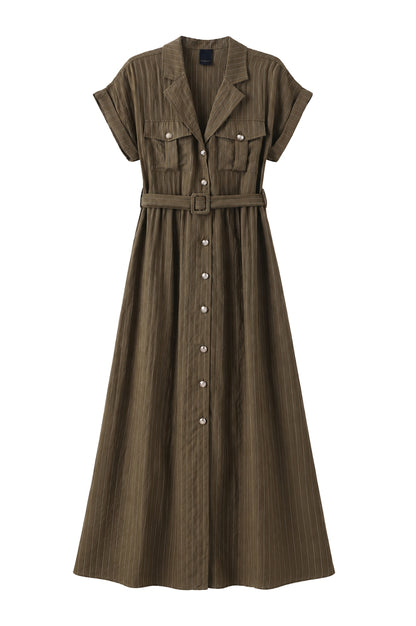 LUXZUZ // ONE TWO Viana Dress Dress Army Green 6330
