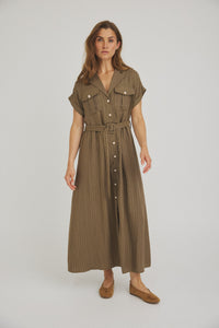Viana Dress - Army Green