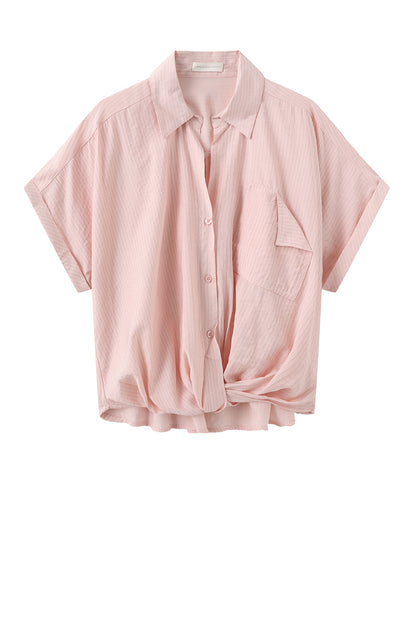 LUXZUZ // ONE TWO Viben Shirt Shirt Faded Pink 3054