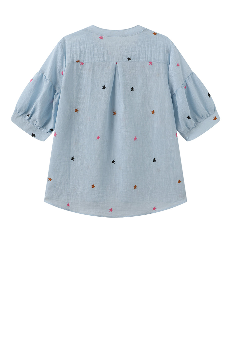 LUXZUZ // ONE TWO Vibse Blouse Blouse Light Blue 5010