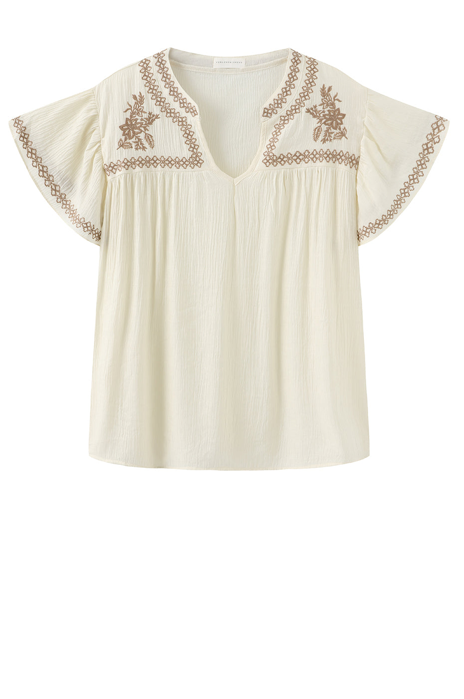 LUXZUZ // ONE TWO Vika Blouse Blouse Cream 7037