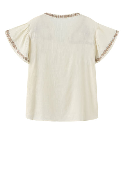 LUXZUZ // ONE TWO Vika Blouse Blouse Cream 7037