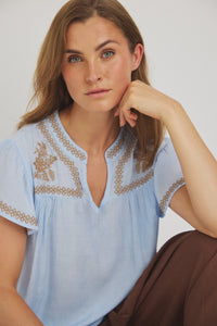 Vika Blouse - Light Blue