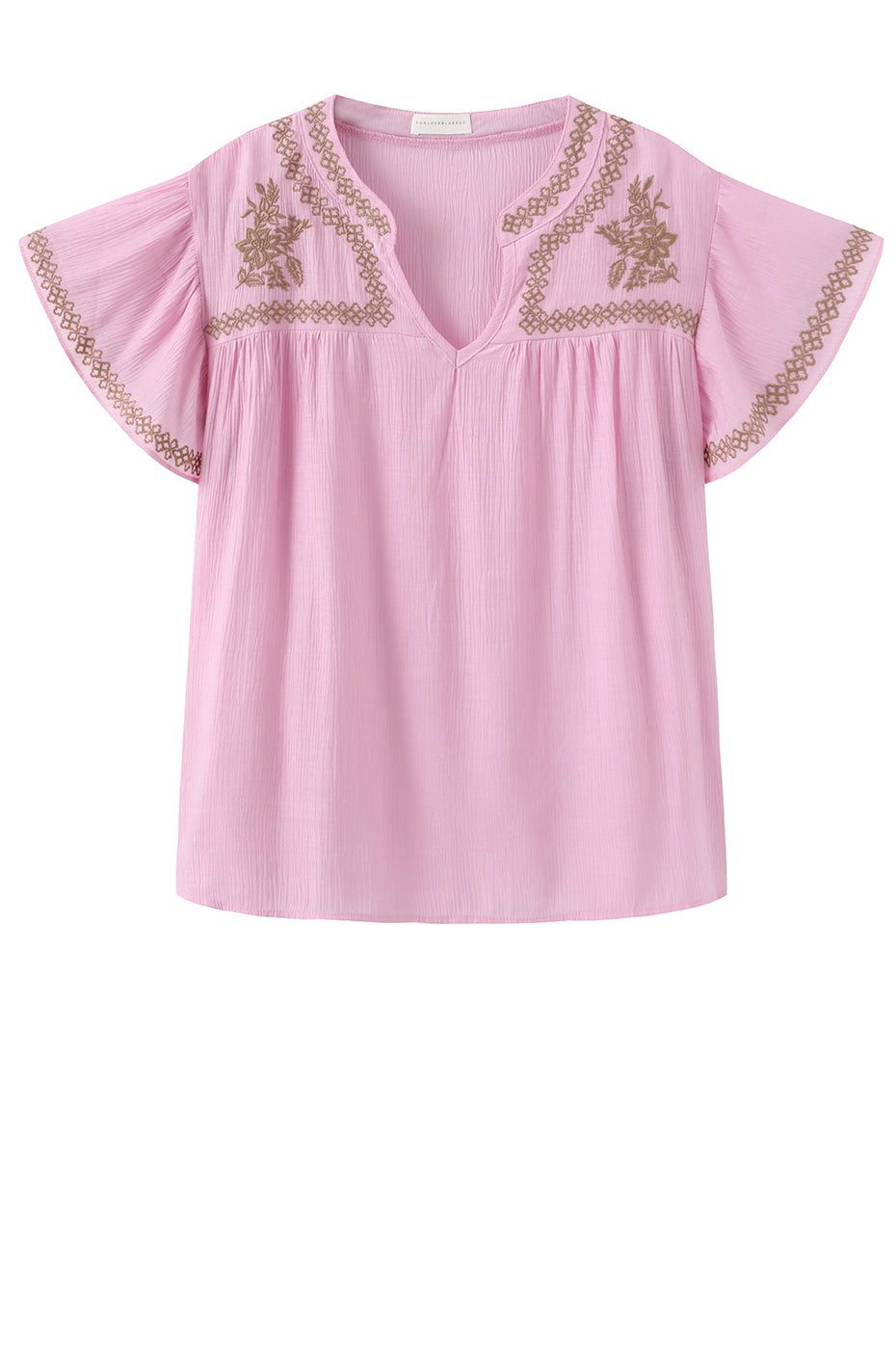 LUXZUZ // ONE TWO Vika Blouse Blouse Light Pink 3005