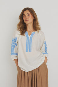 Viktoria Blouse - Blue